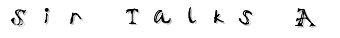 Sir Talks A Lot font